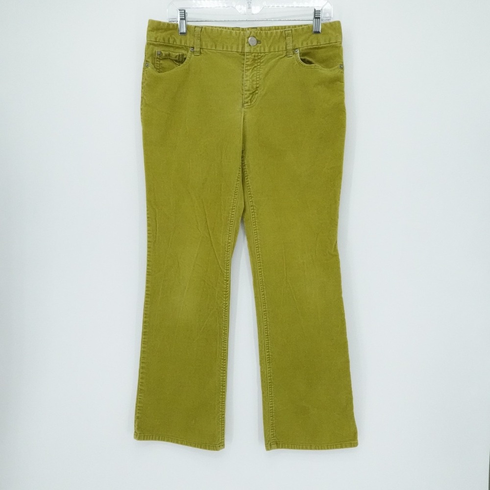 J Crew Pants Womens 8S Yellow Corduroy‎ Favorite Fit Straight Casual Retro Y2K